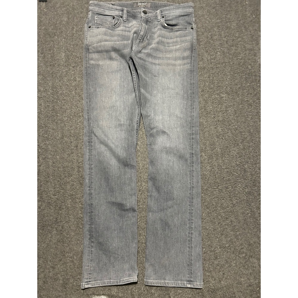 Revtown sharp decade denim jeans gray  cotton poly blend stretch fit 33X32